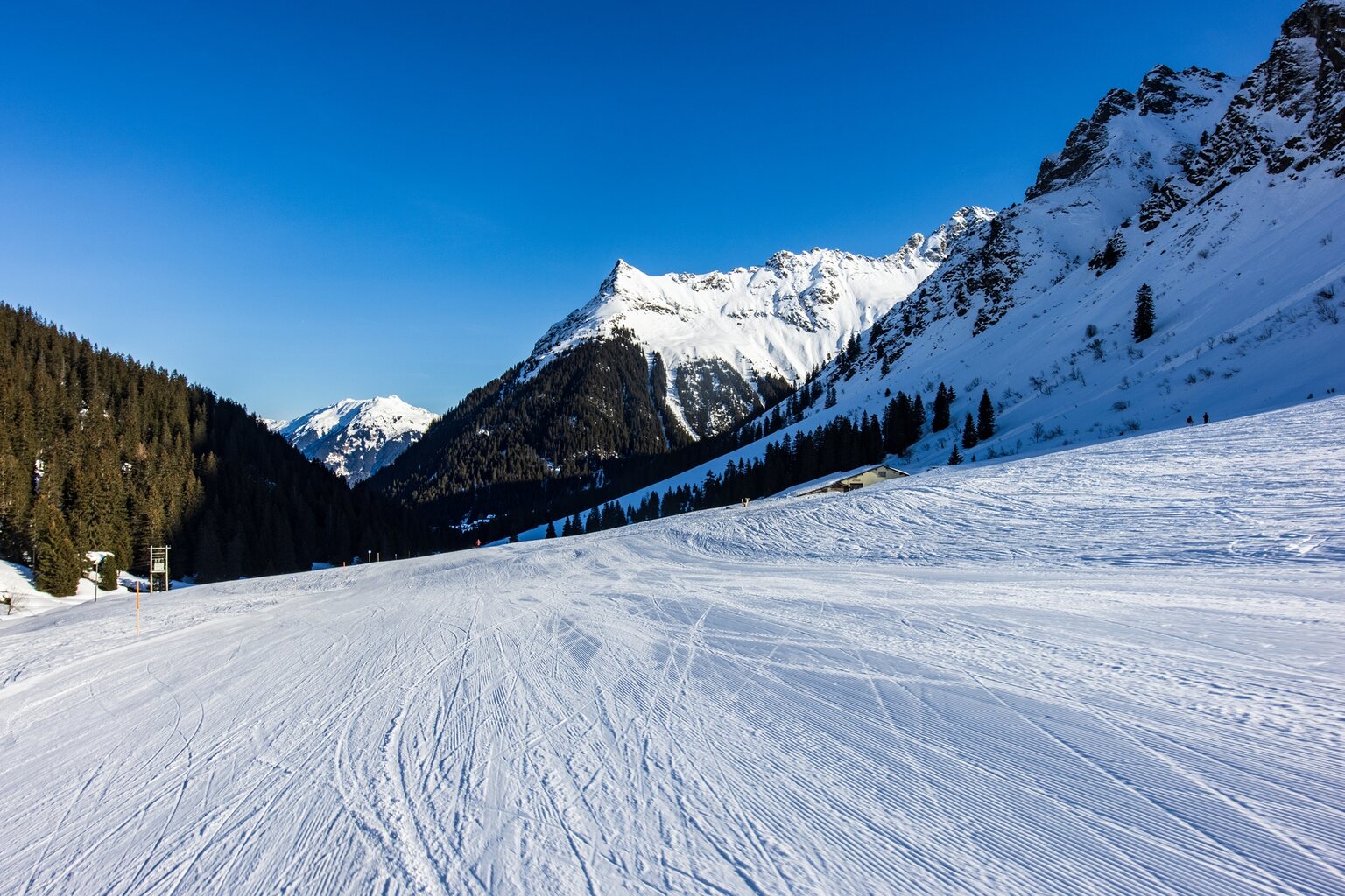 Die 2b "Birkenegg" ist sehr breit und man schafft die Abfahrt locker ohne schieben.