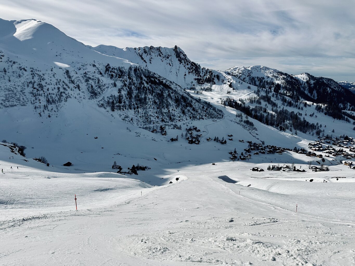 Die Pisten sind hier weich aber noch nicht zu weich :-)