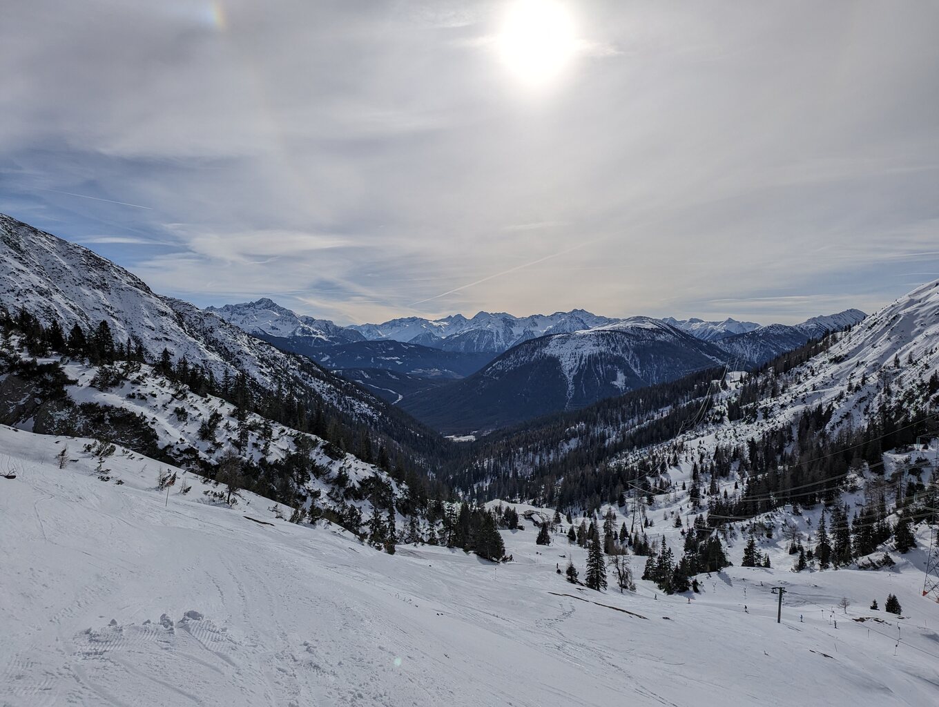 Nun in Biberwier, hier genialer Firn
