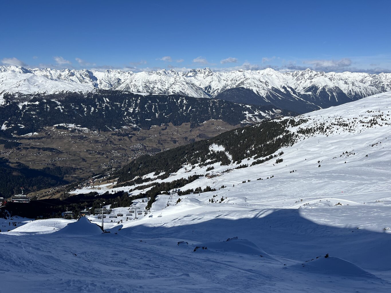 Start an der Bergstation des 8er