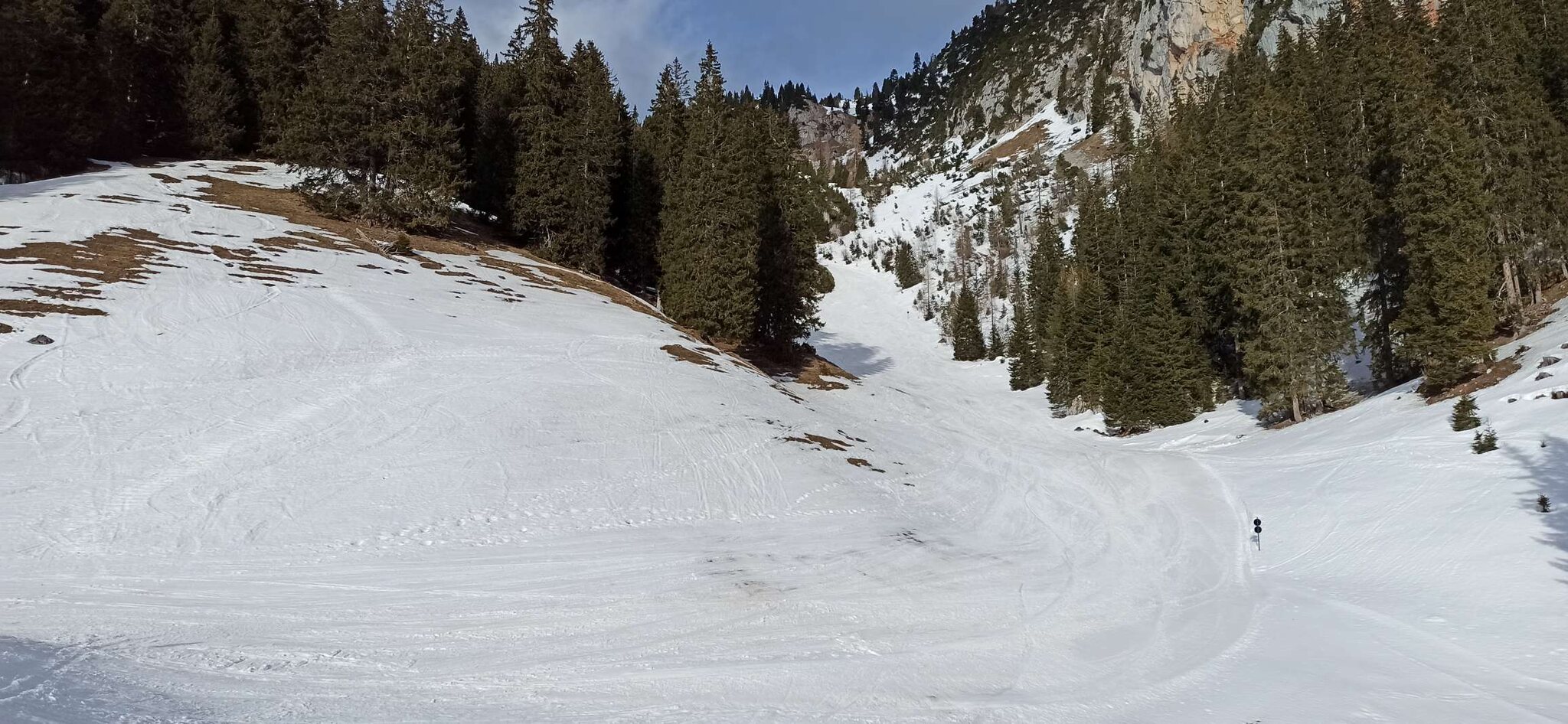 die schwarze weiter unten, sonniges Teilstück
