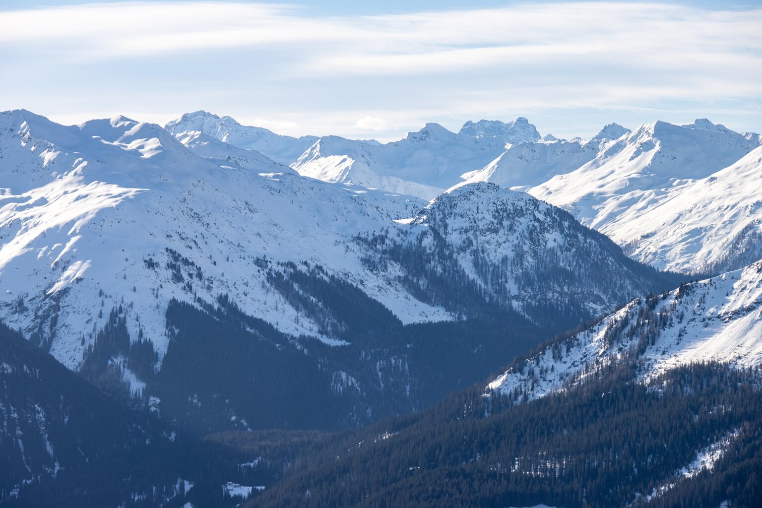 Zoom Richtung Davos.