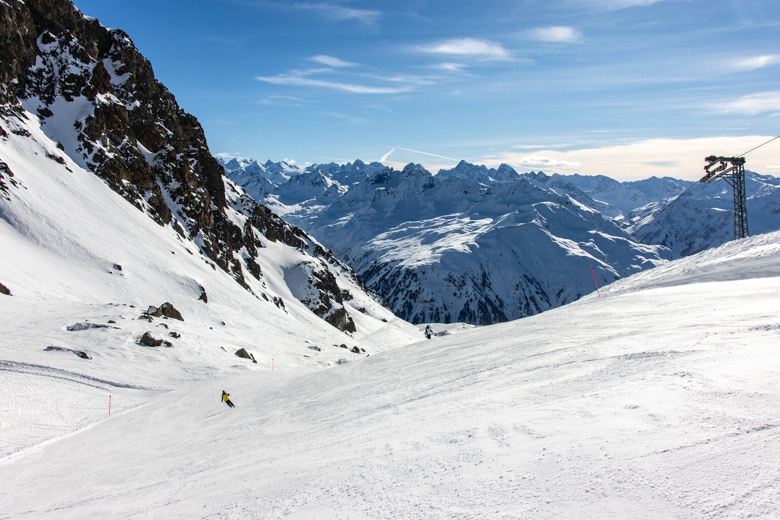 Tolle Abfahrt direkt am Schlepplift.