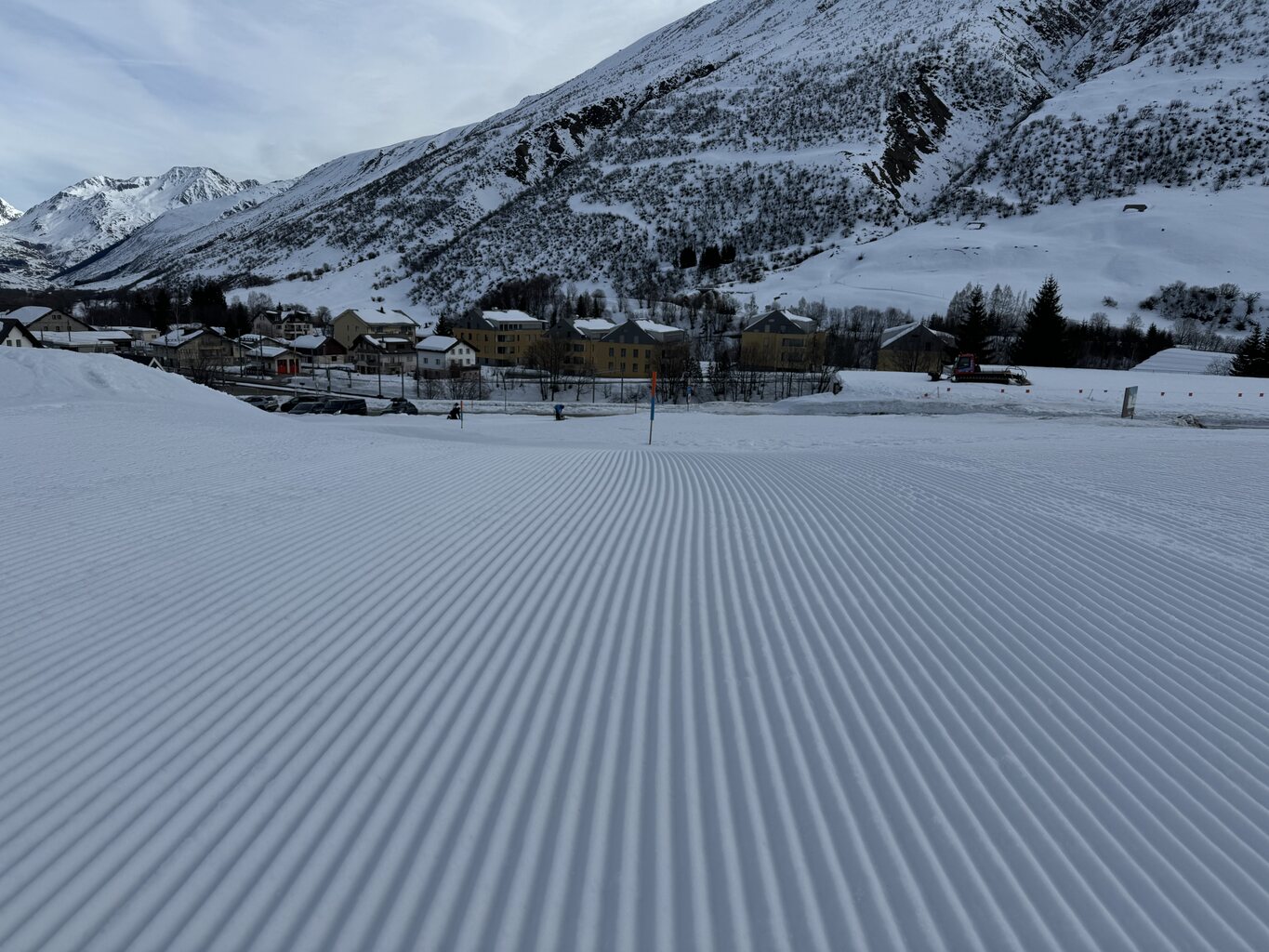 Auch am Mittag noch mit Rillen.