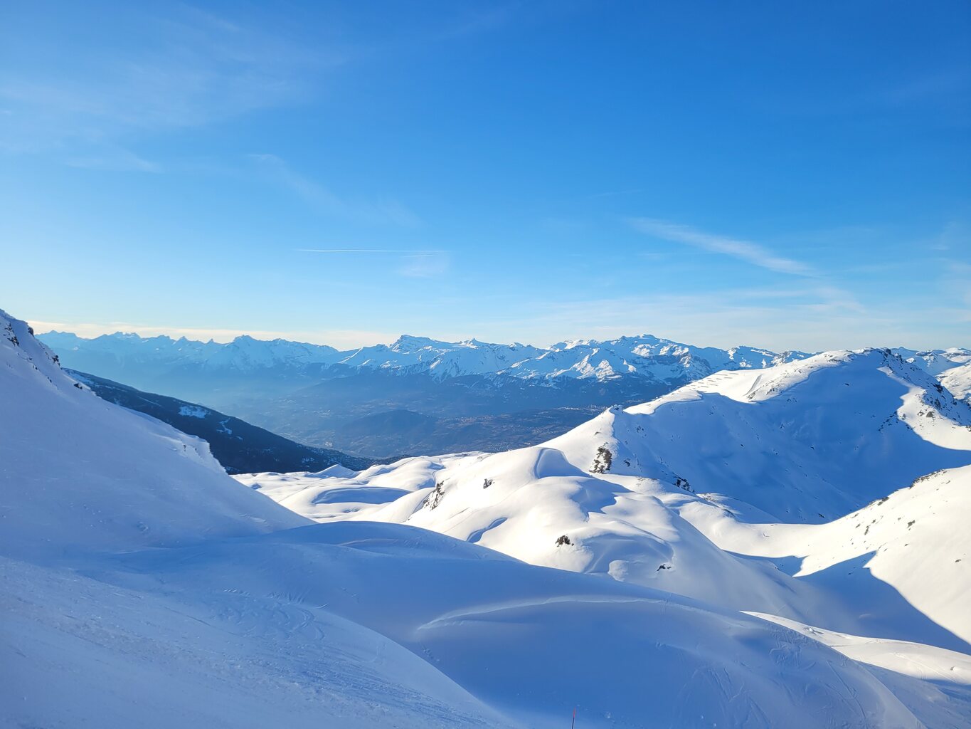 Wie gewohnt letzte Abfahrt vom Rothorn. Immer wieder genial.