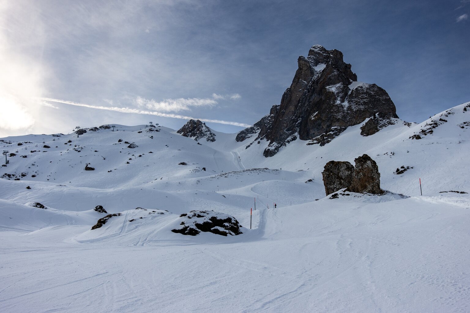 Wie die meisten Pisten recht leer.
