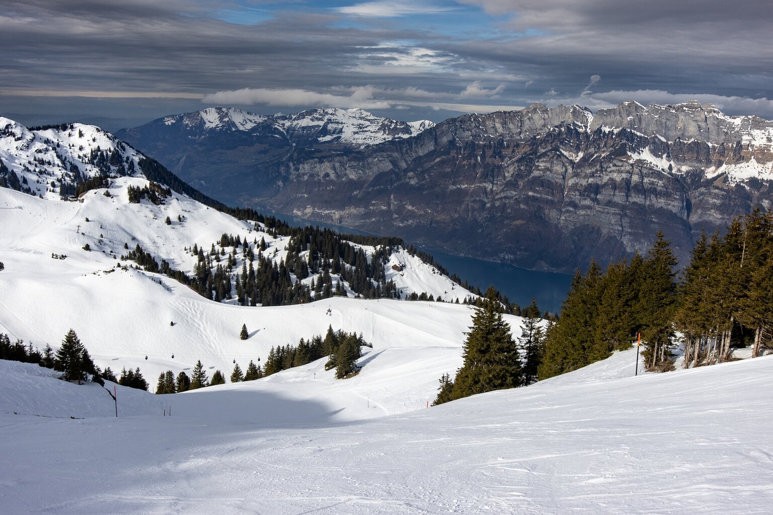 Chuewegpiste, auch eine tolle Piste.