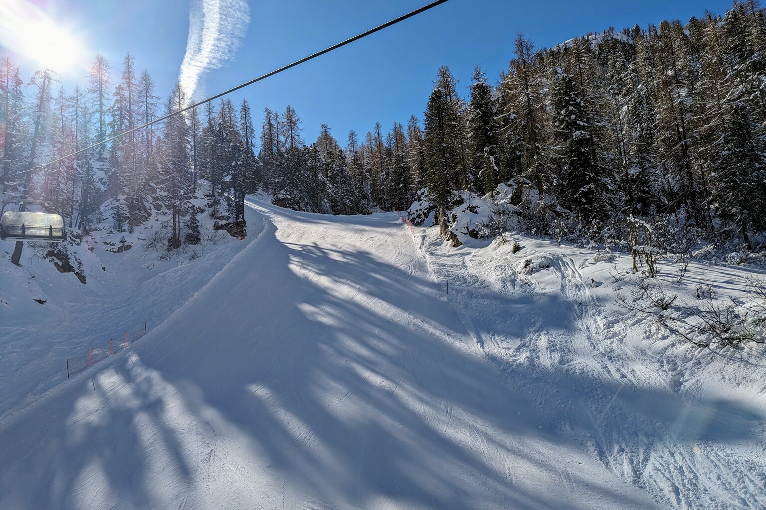 Piste am KSB 5 Torri (nicht die Wettkampf-Piste)
