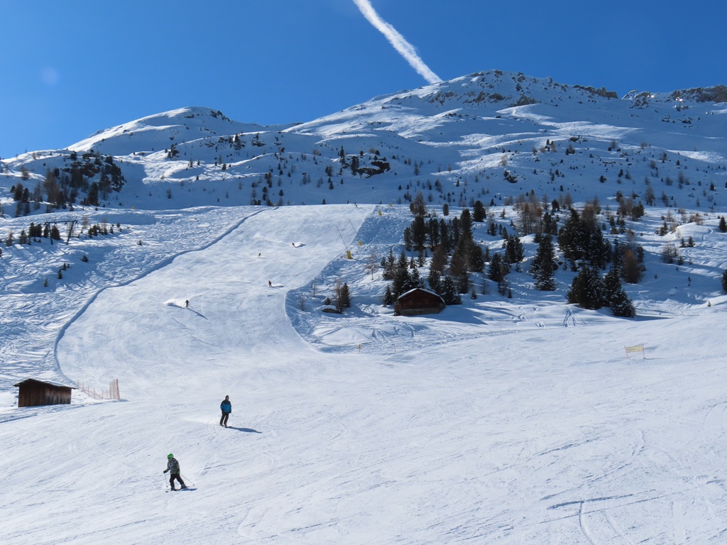 Piste in der Nähe des Schlepplifts Tresero