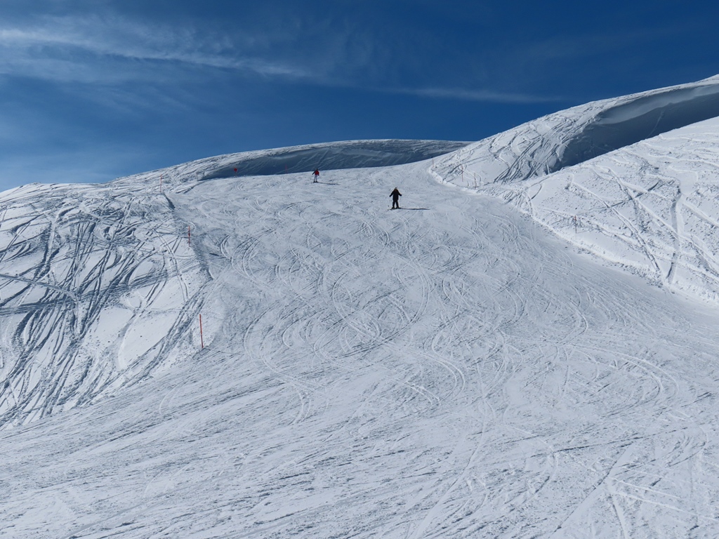 Auf der Außenrumpiste