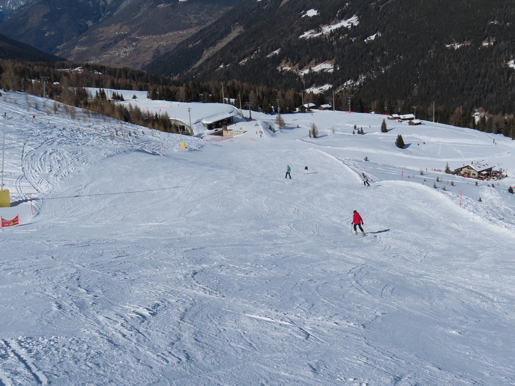Letztes Stück der Außenrumpiste bis zur Mittelstation
