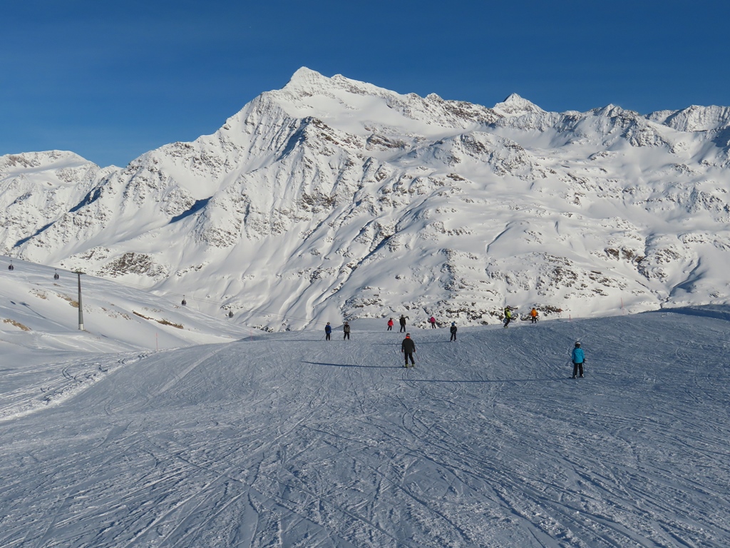 Rückbringerpiste am Nachmittag