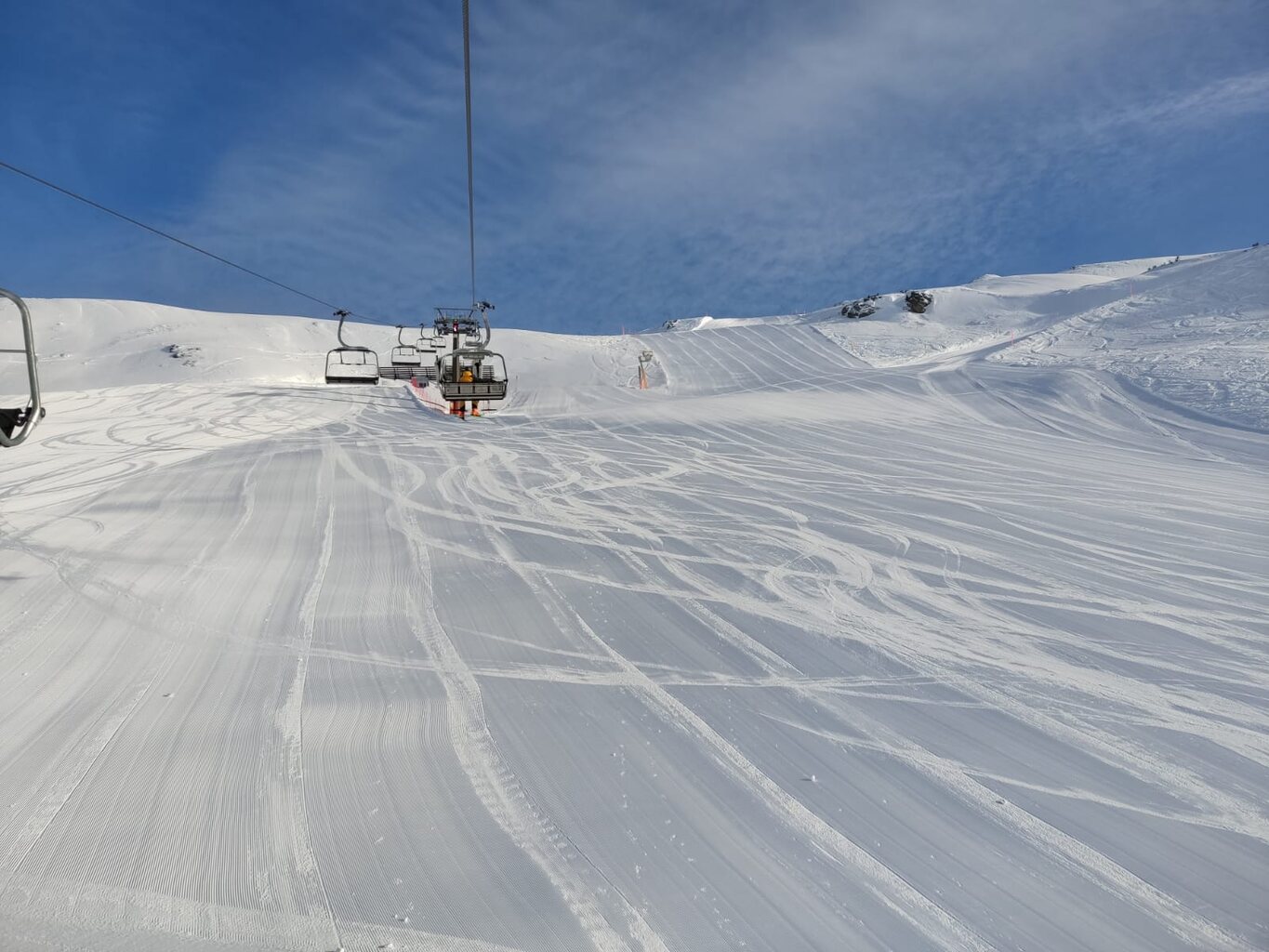 An der Schönalmbahn, lange nicht so gut präpariert wie bei Krings. Aber jammern auf hohen Niveau