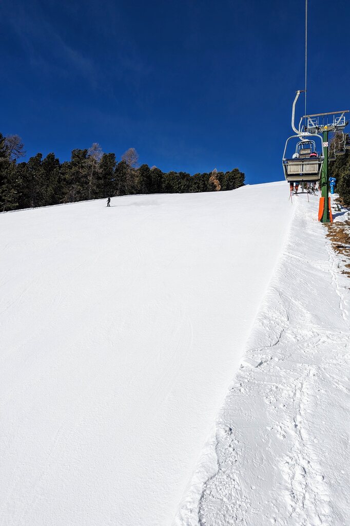 Schwarze Piste am Col Raiser