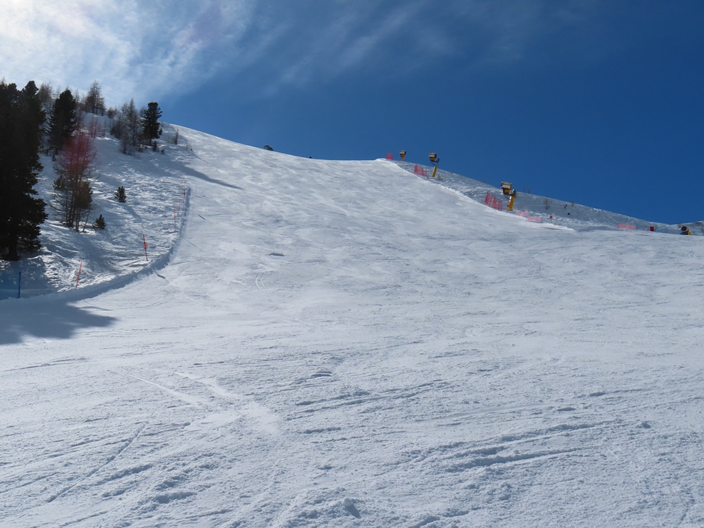 Pistenvariante an der Tagliede-Bahn