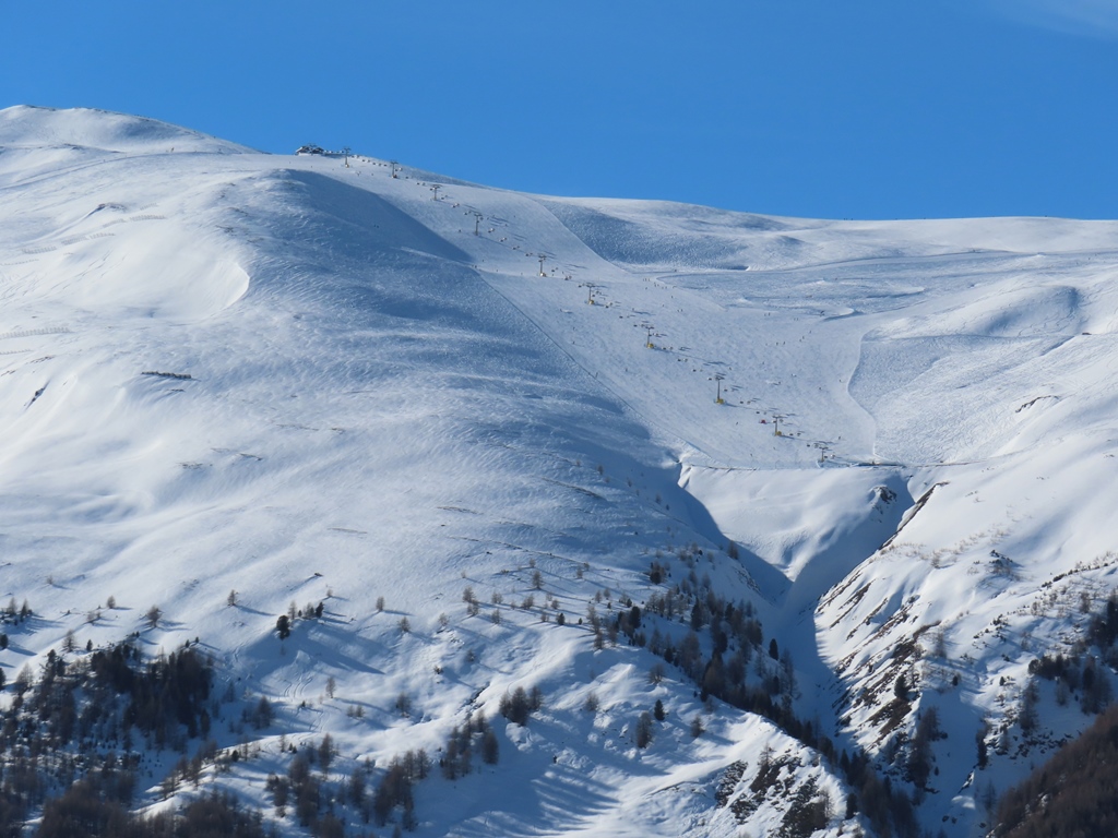 Blick zur Skydancer-Sesselbahn