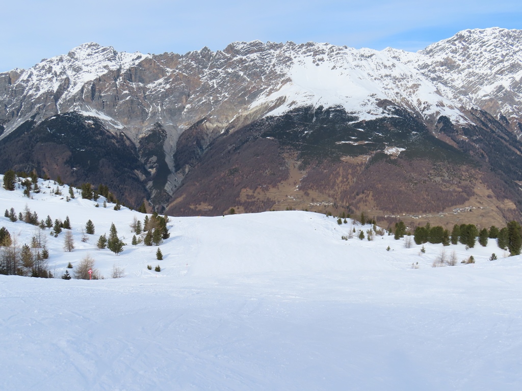 Piste Sant'Ambrogio 1, der östlichste Pistenabschnitt im mittleren Bereich des Berges