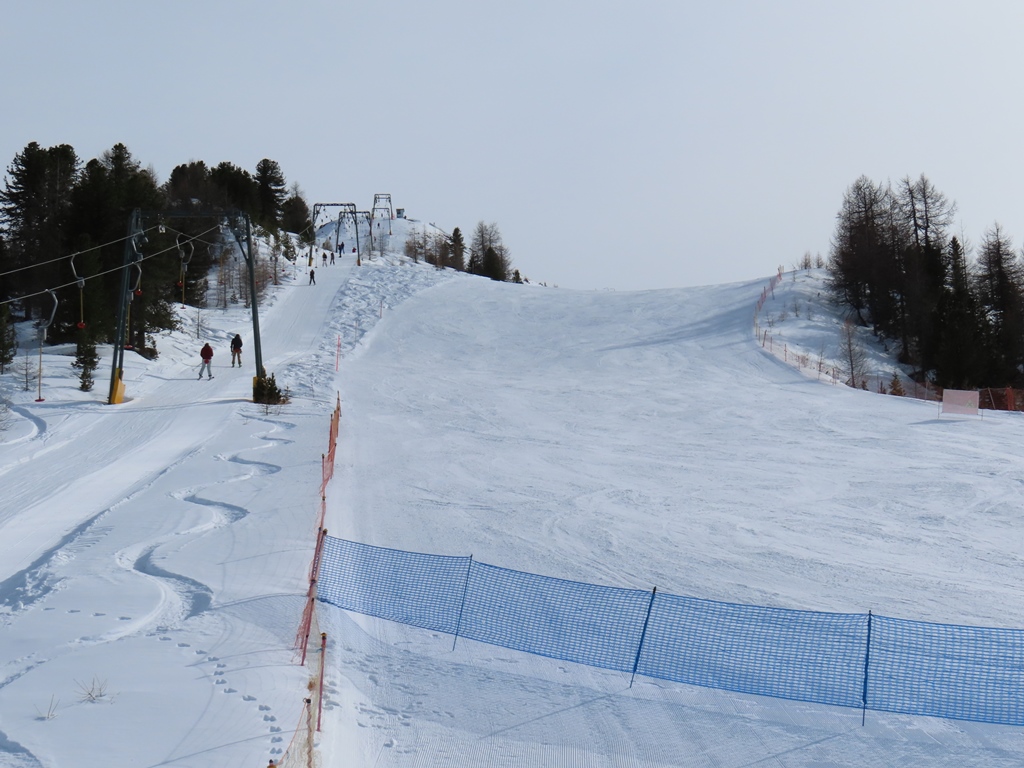Piste am oberen Schlepplift