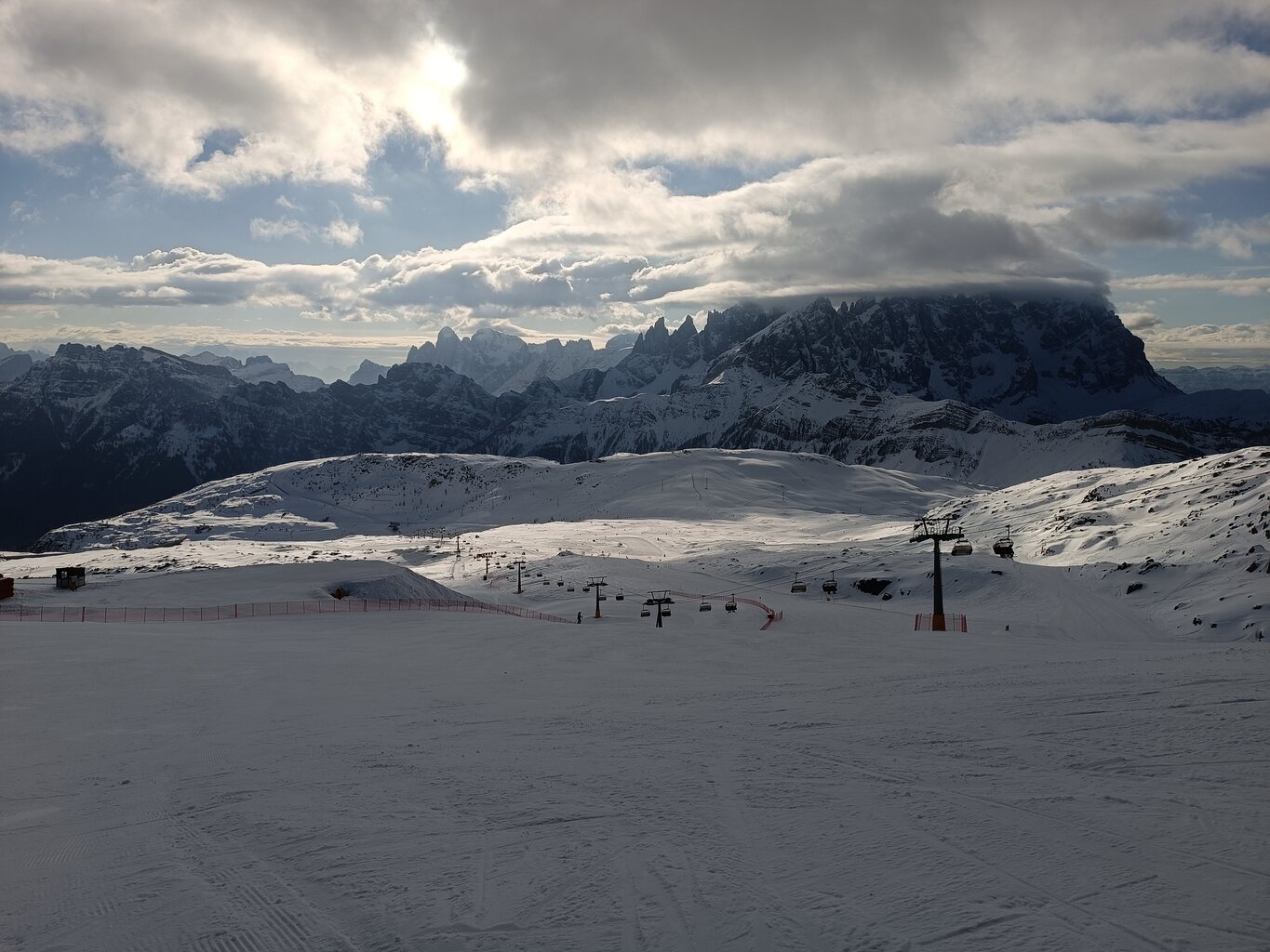 Panorama am Morgen vom Col Margherita