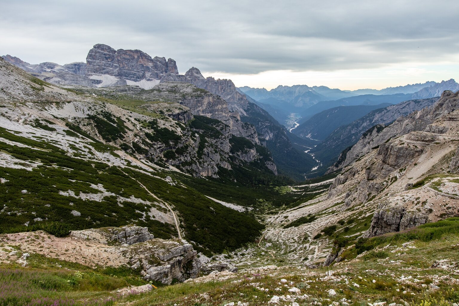 Blick in Richtung Auronzo di Cadore