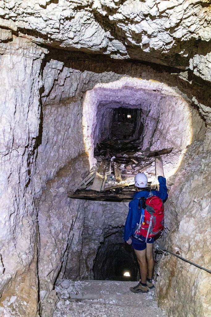 Es gibt auch ein paar Nebenstollen.