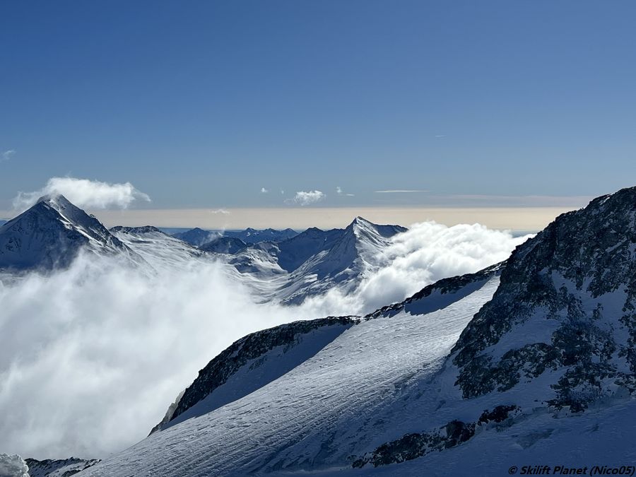 Blick von Mittelallalin in Richtung Italia