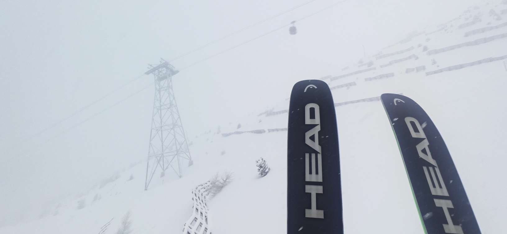 dichtes Schneetreiben