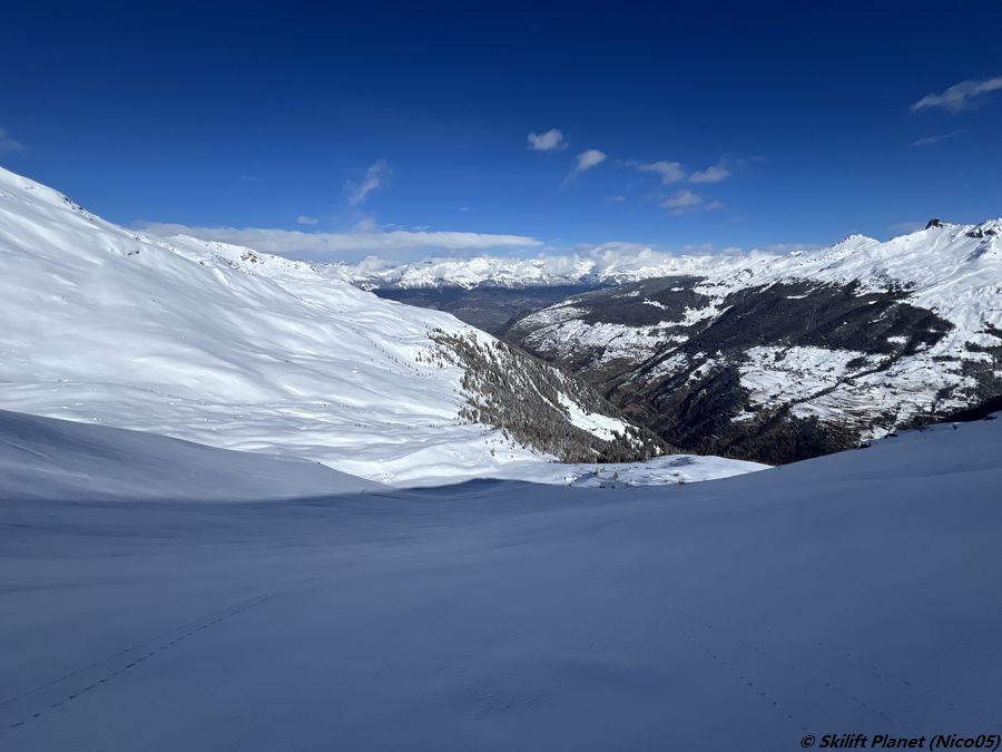 Freeride in der Combe von Vendes