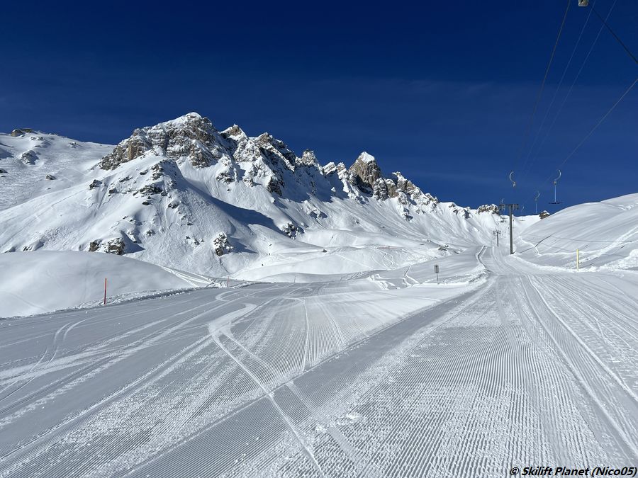 SL und Piste Mont-Rouge