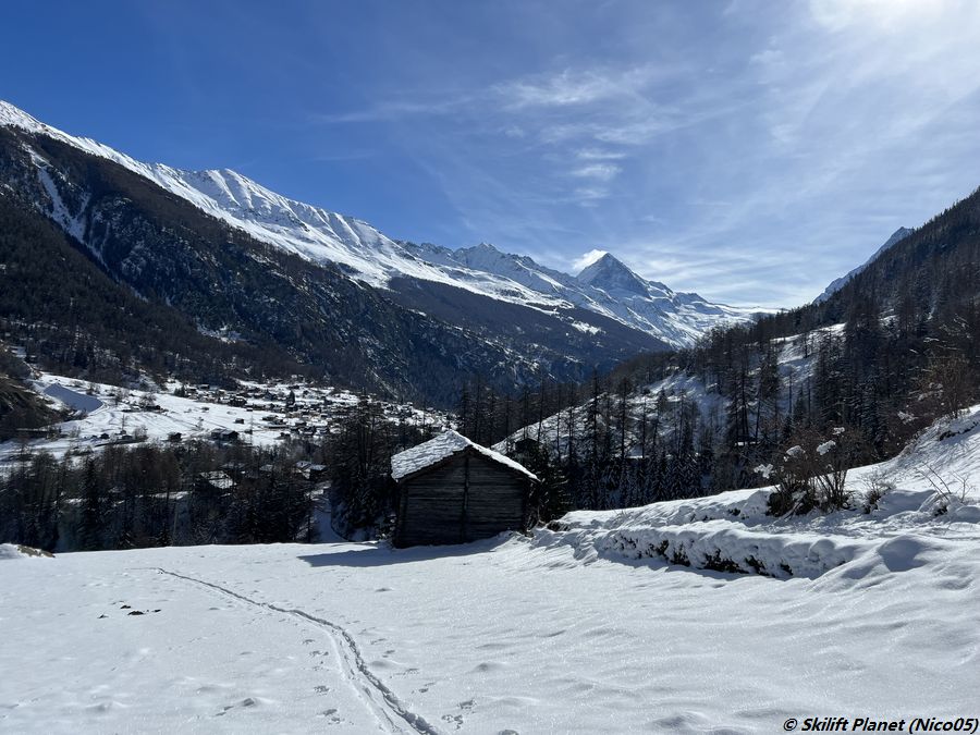 Abfahrt nach Lanna über den Weiler Briconic