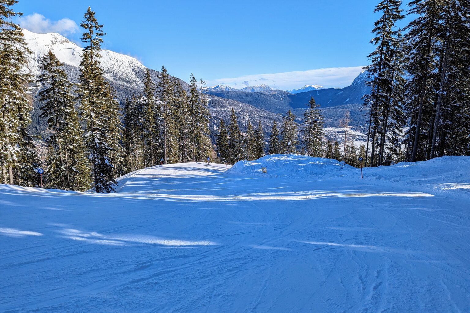 Der untere Teil der schönen Waldabfahrt.
