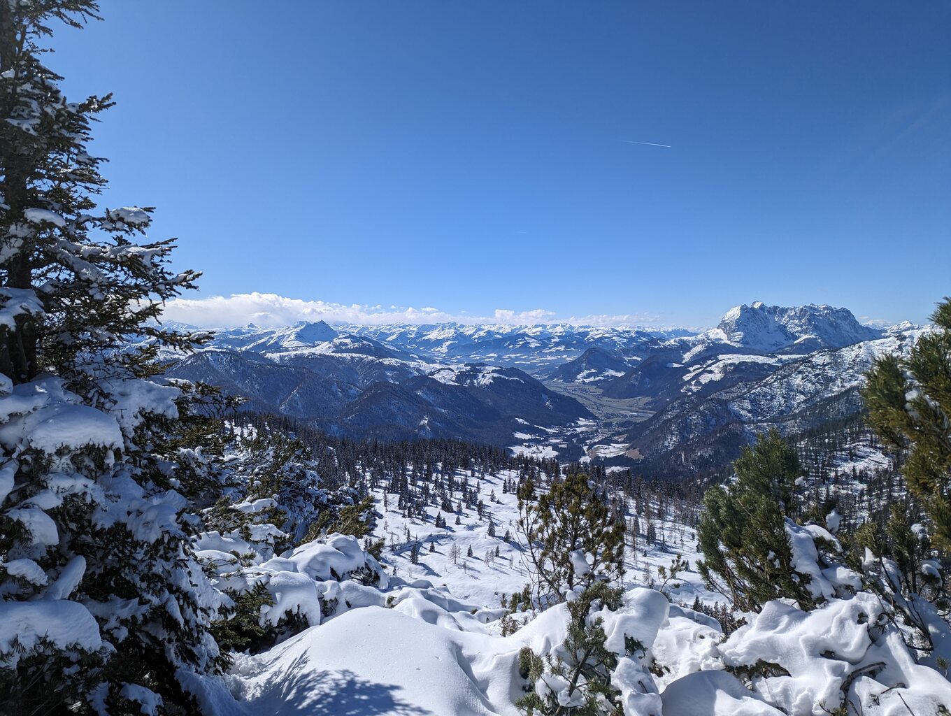 Blick gen Kaisergebirge