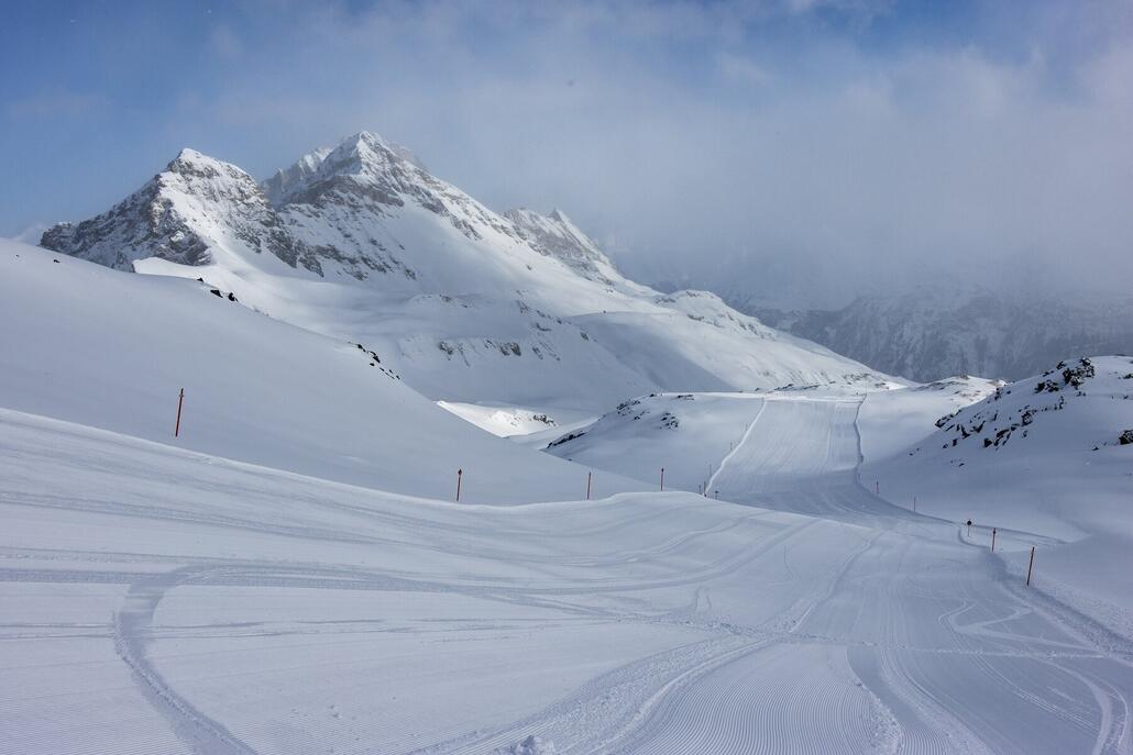 Die Dachberg ist ein Traum! Perfekter Schnee und wir haben sie ganz für uns alleine :-)