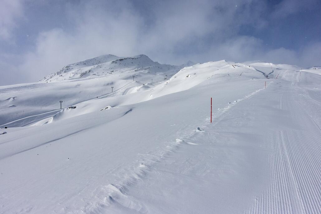 Blick von der Piste "Dachberg" auf den Lift "Dachberg".