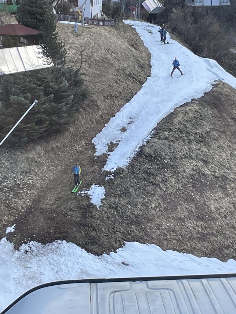 Keine Sorge (noch) nicht die Talabfahrt