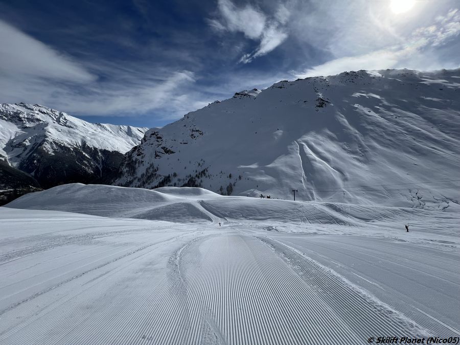 unterer Abschnitt der Arpilles-Piste