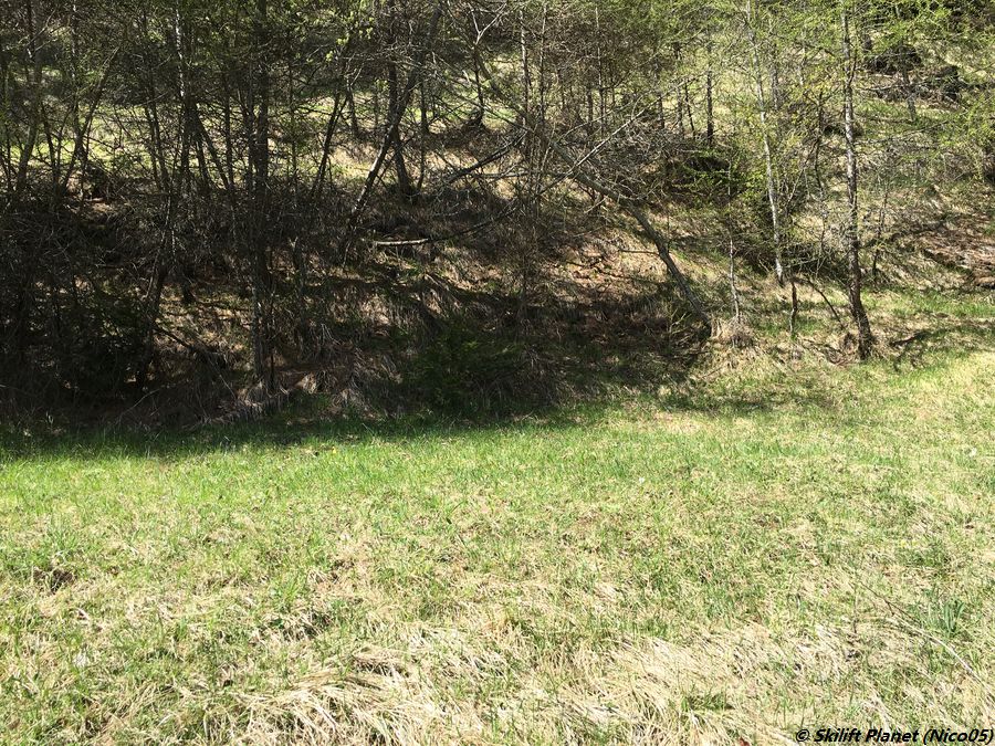 Abflachung für die Ankunft des Skilifts