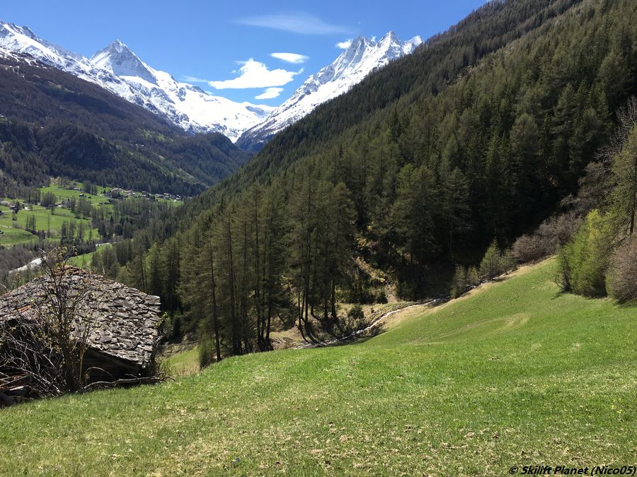 Start der Piste, mit der Dent-Blanche