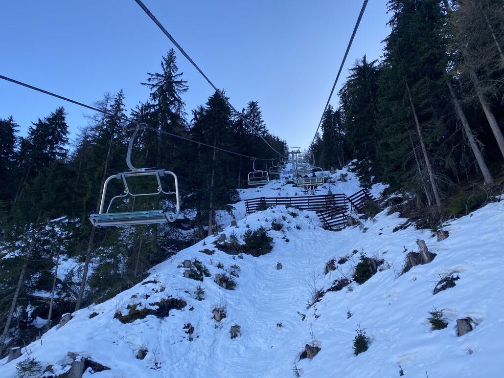 Letzte Bergfahrt mit der 6-KSB Bosco Express.