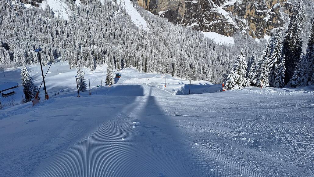 Traumhaft die Piste am Cheselen,heute 12x gefahren