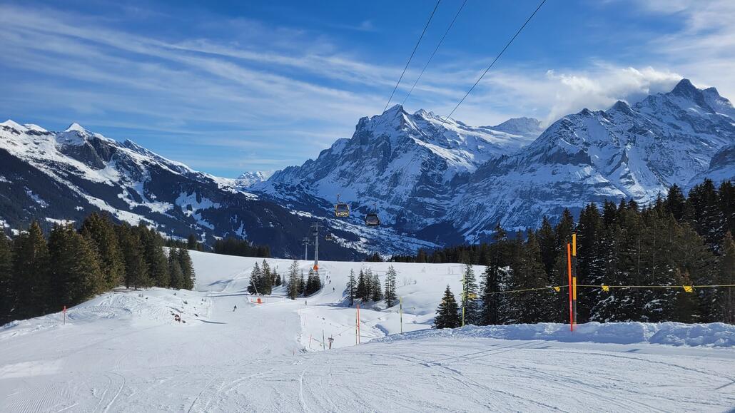 Morgens noch gutes Wetter an der Männlichen EUB