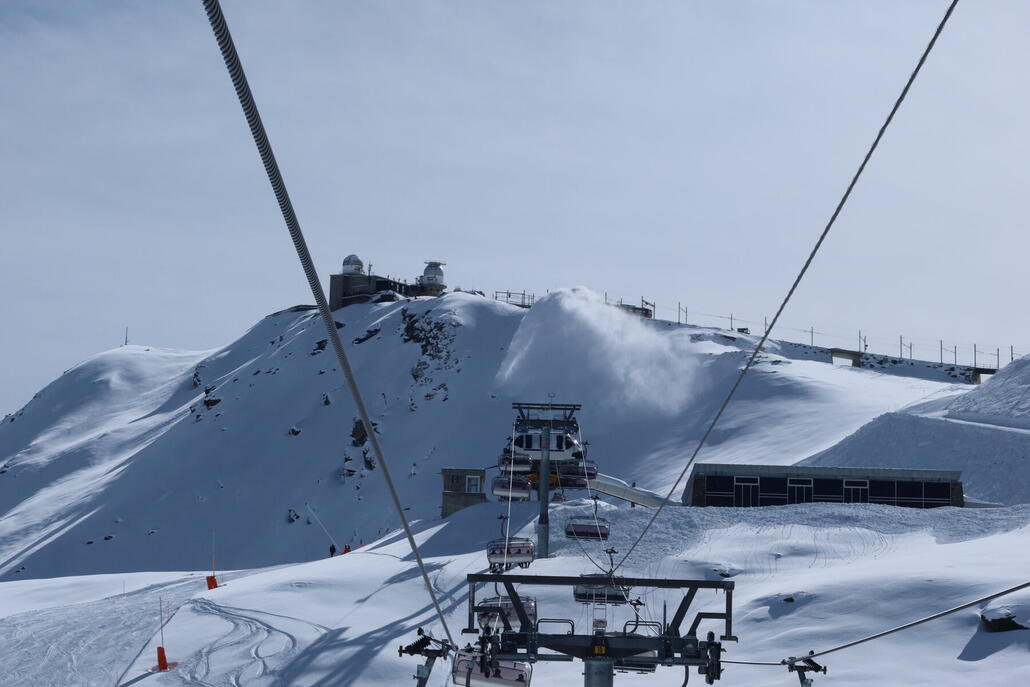 Schneefräse hst auf der GGB gut zu tun