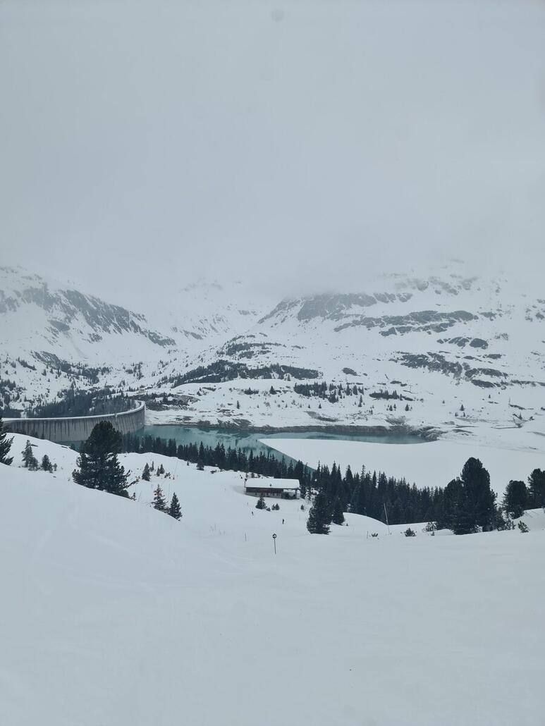 Galtür: Schöne Kombination mit Wald Felsen und See