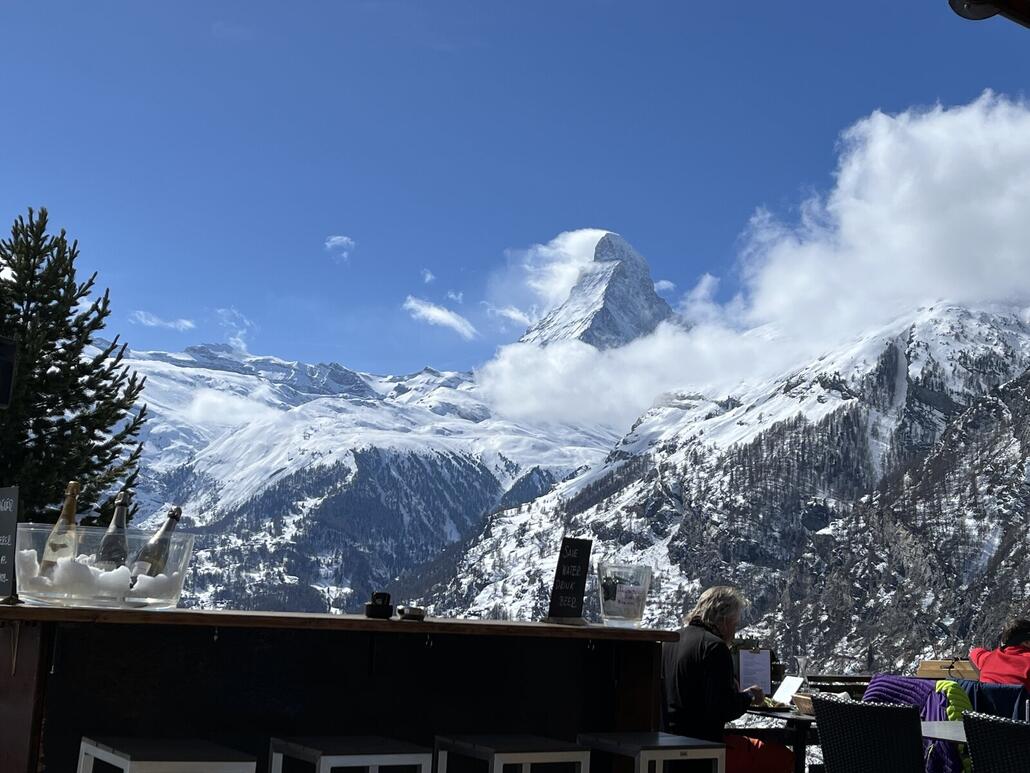 Aussicht von der Terasse Ried