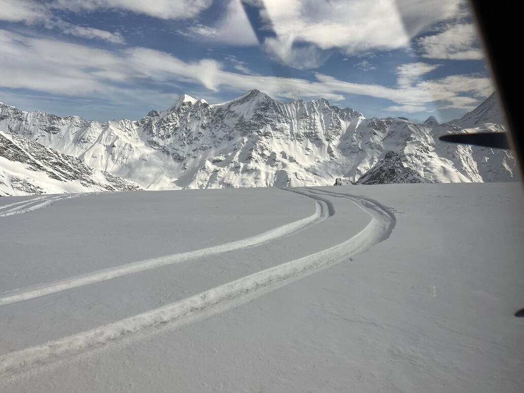 Auf dem Petersgrat SO machen wir drei Landungen, aber steigen nicht aus
