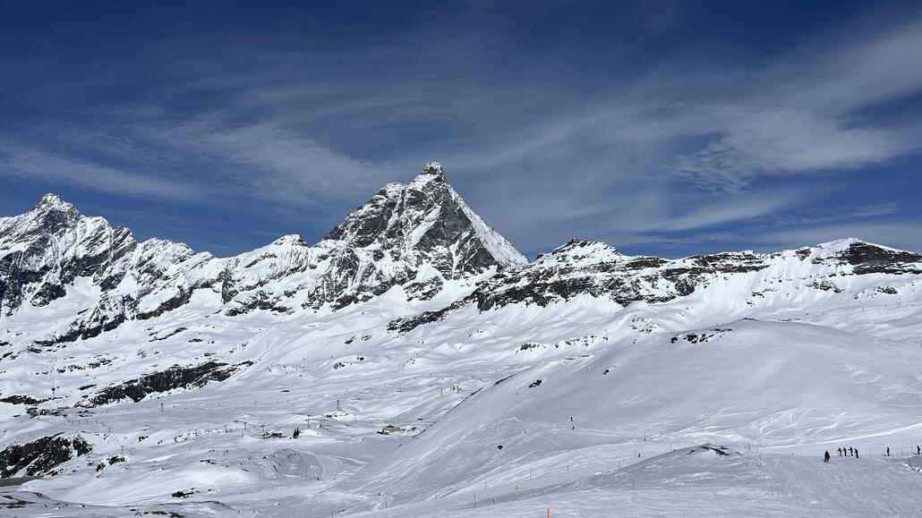 Matterhorn von der Bergstation der Gran Sometta Bahn