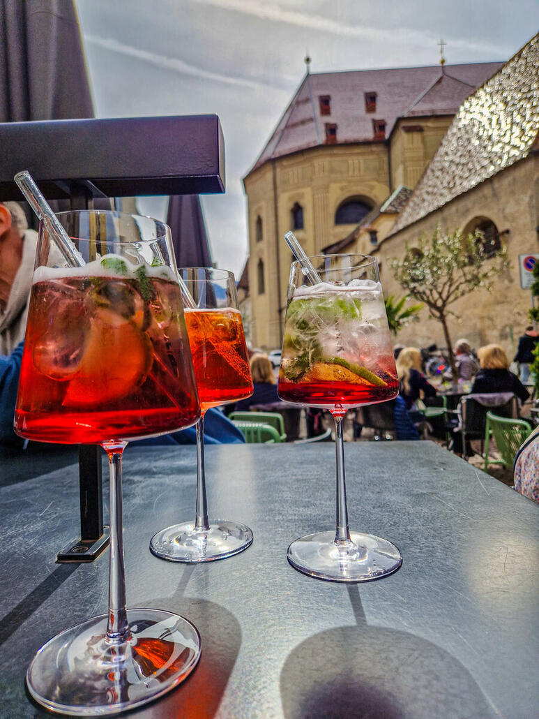ein letzter Genuss in der Altstadt von Brixen