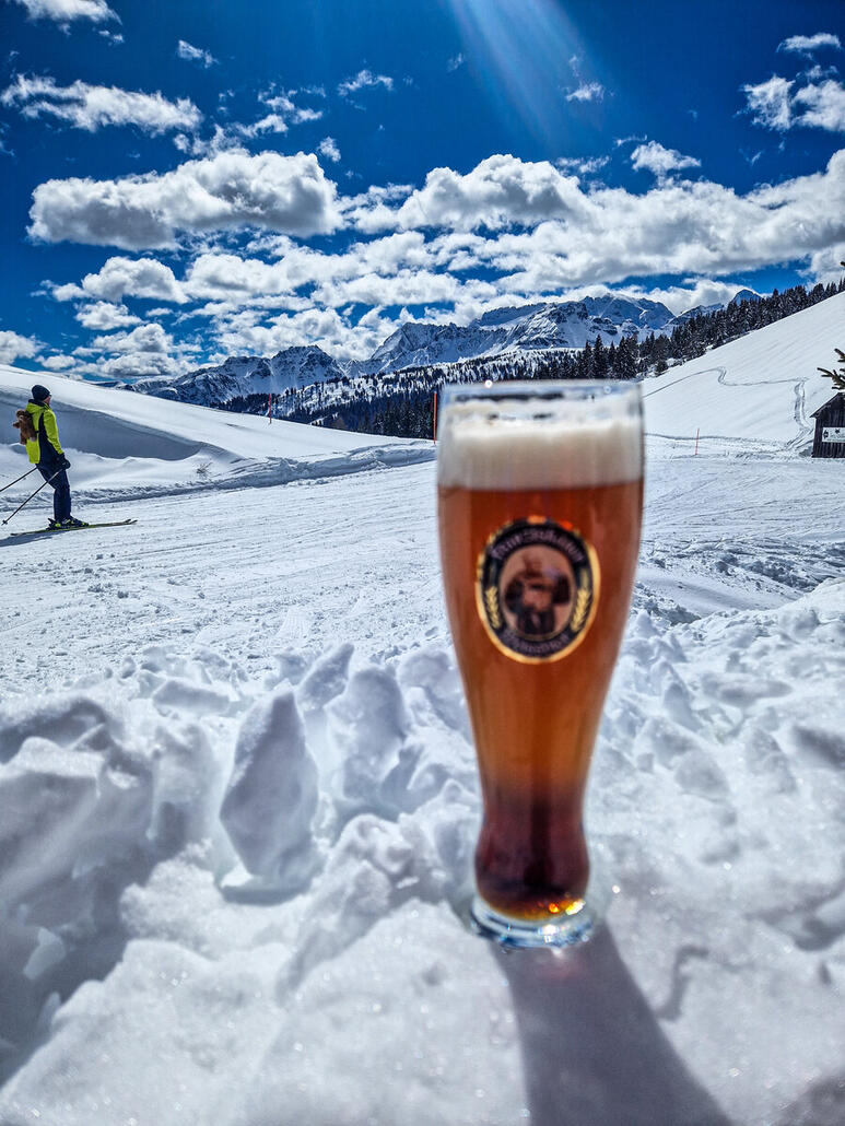Mittag am Refugio La Marmotta