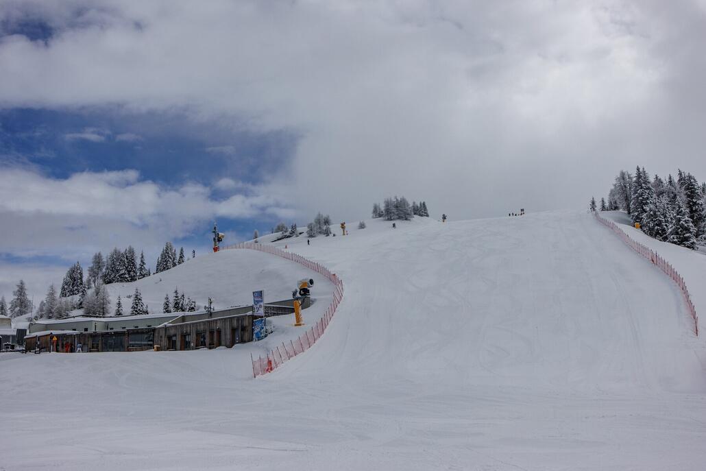 Oben auf dem Helm angekommen verliessen uns die letzten blauen Flecken Himmel.