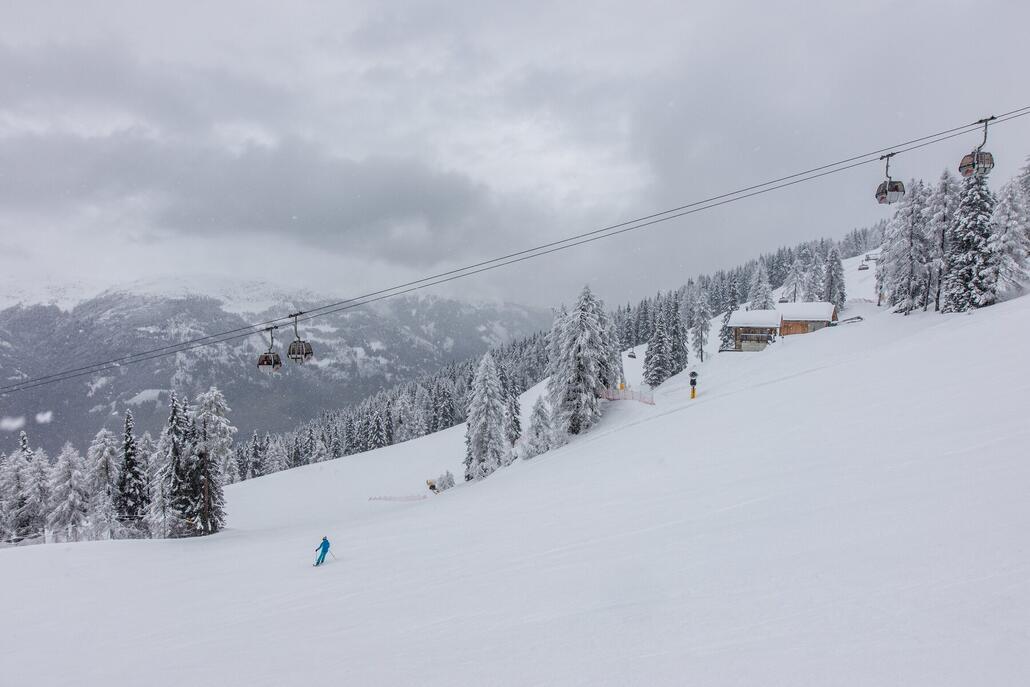 Wieder oben ist es dann wieder winterlich.